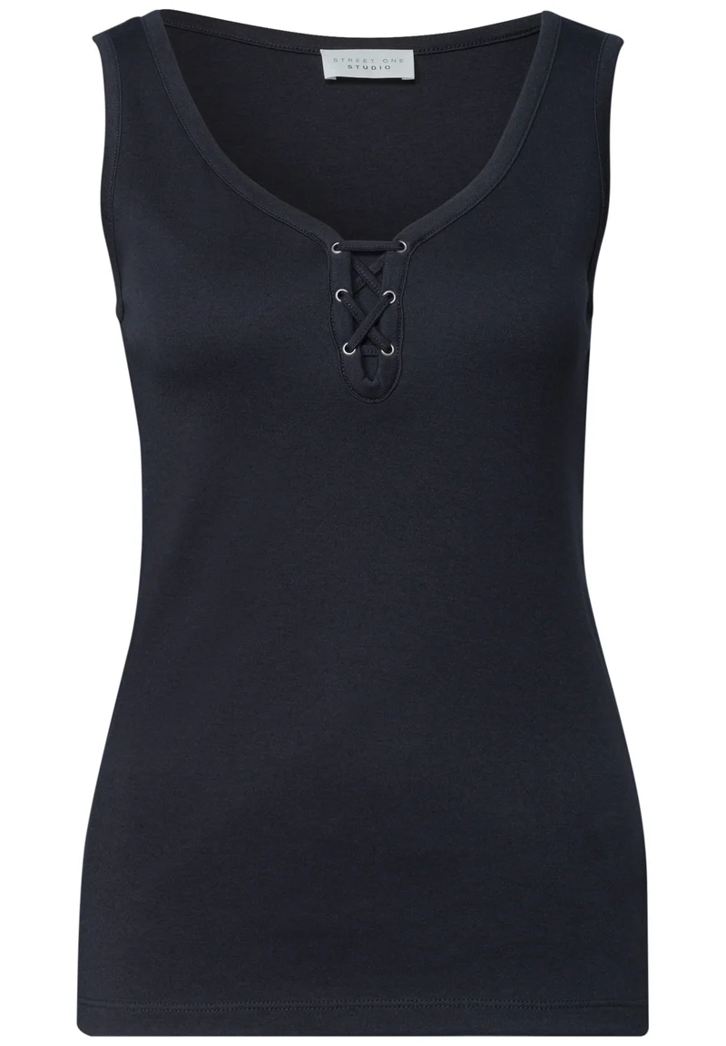 LTD QR Studio_Top w.lacing det, maritime blue