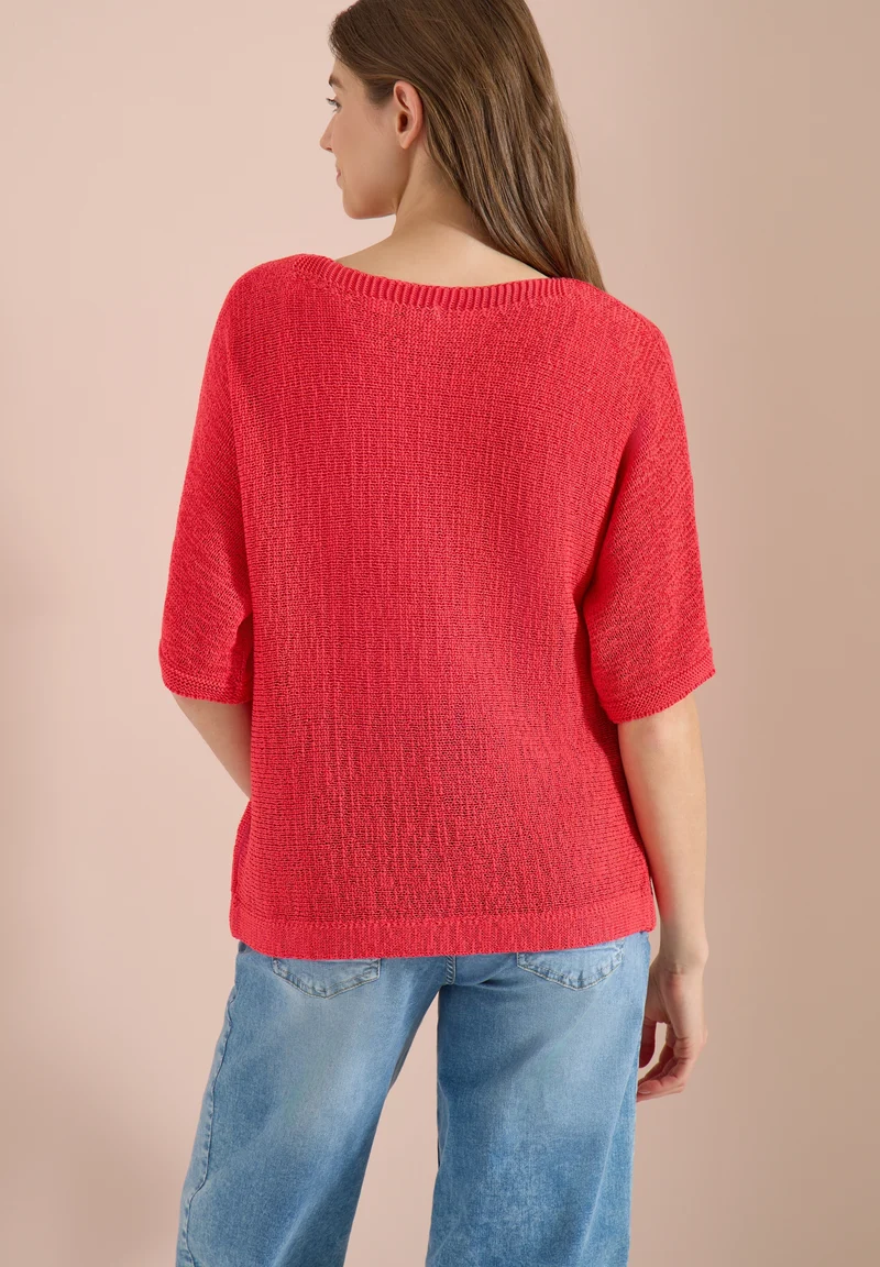 Tapeyarn Dolman, coral