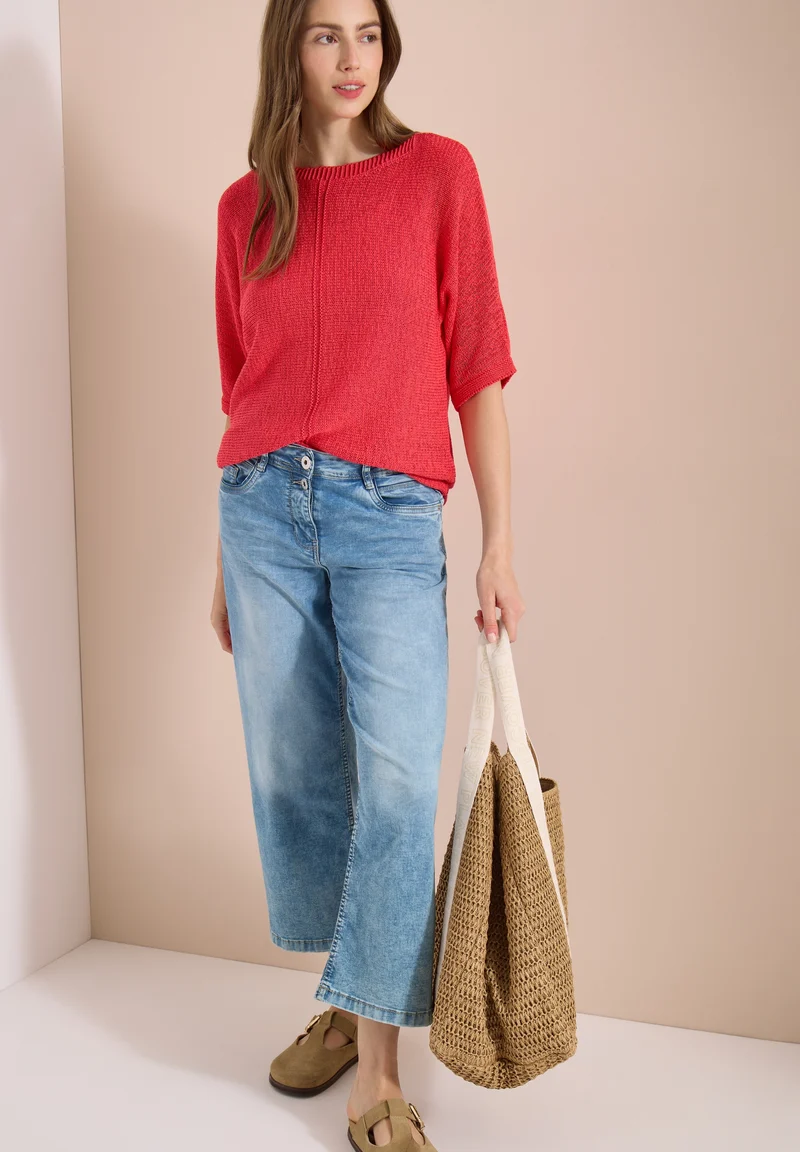 Tapeyarn Dolman, coral