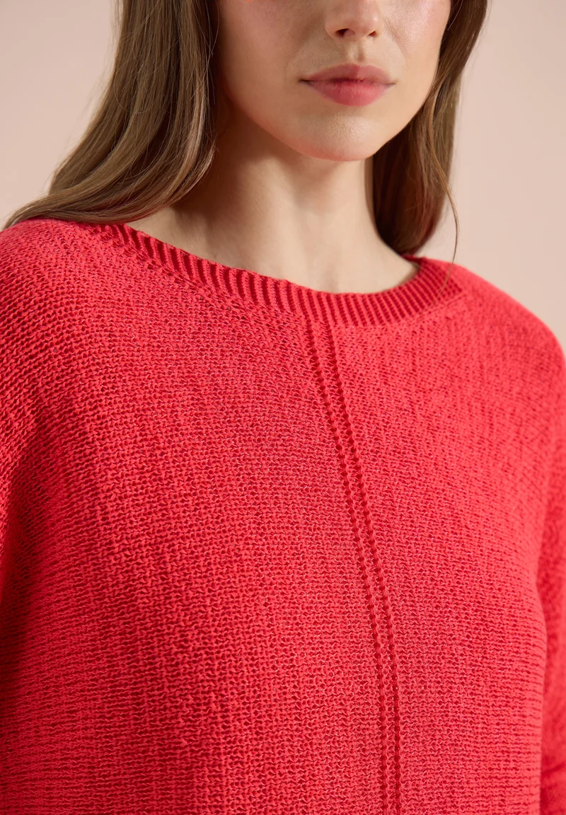 Tapeyarn Dolman, coral
