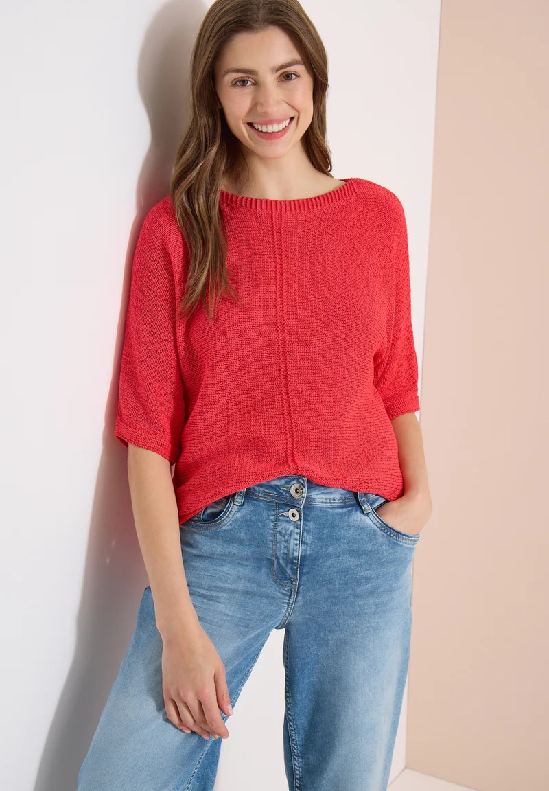 Tapeyarn Dolman, coral