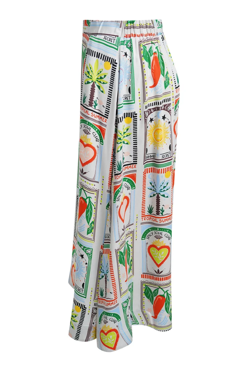 PRINTED SKIRT, CHILI PRINT