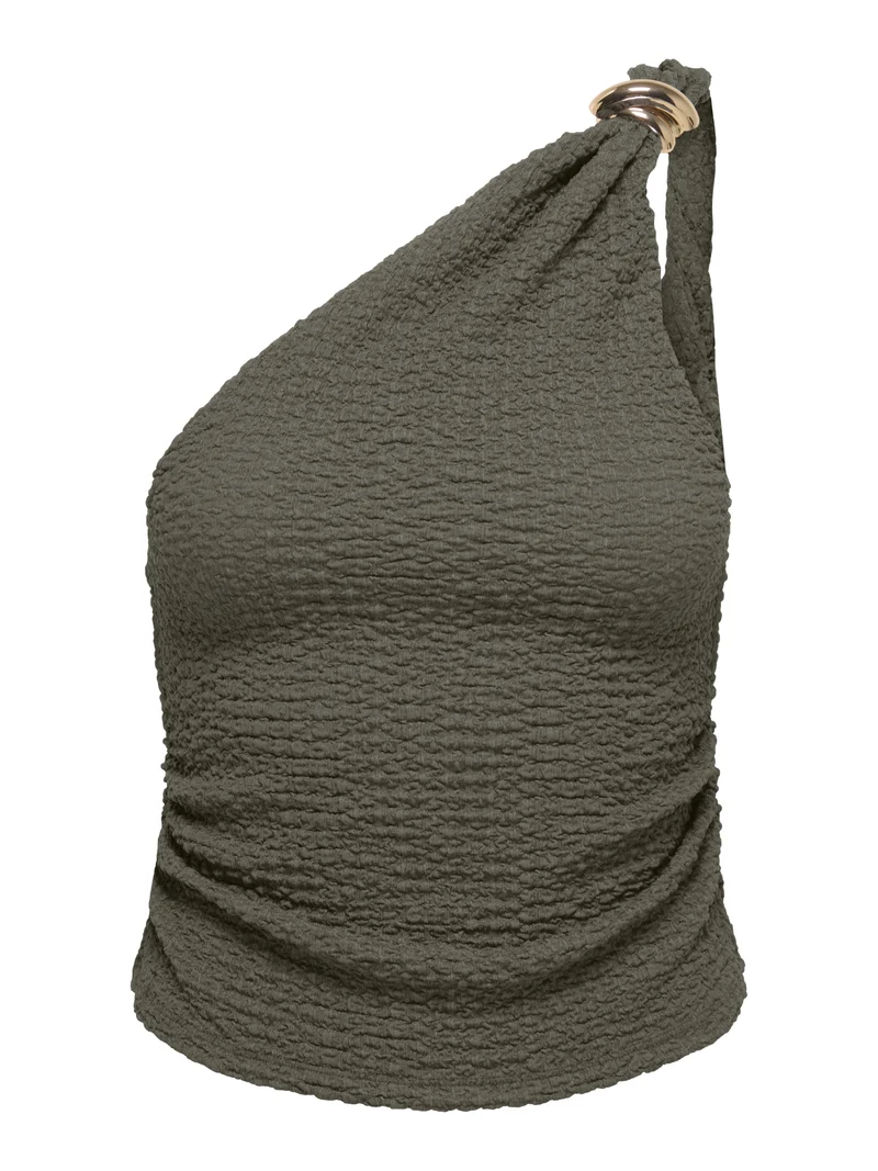 ONLERIKKA ASSYMETRIC CRINKLE TOP PN, Smokey Olive