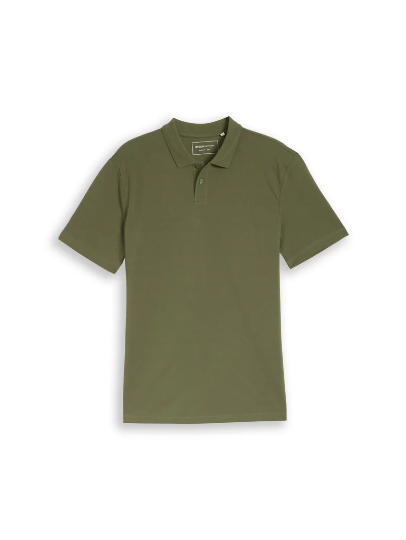 piquee polo, Oak Leaf Green