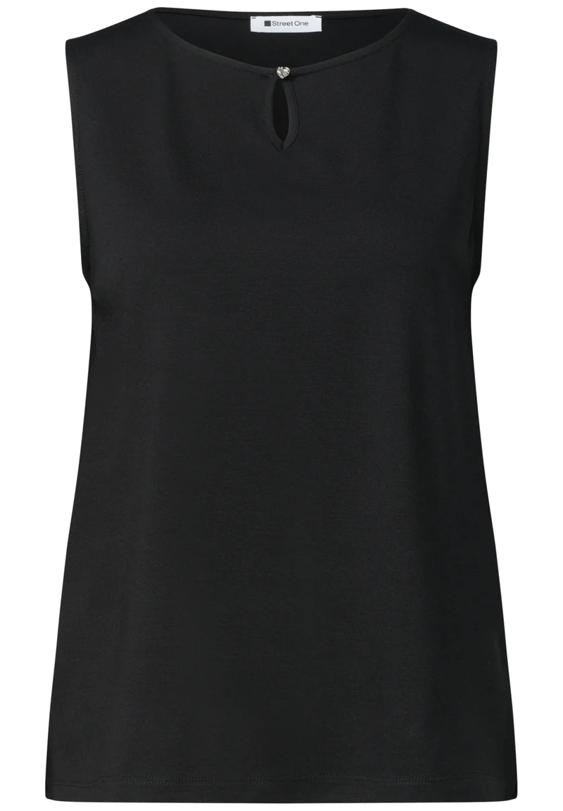 top w.deco detail, Black
