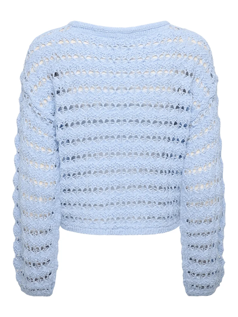 ONLGEENA LS O-NECK PATTERN LOOSE CC, Cashmere Blue