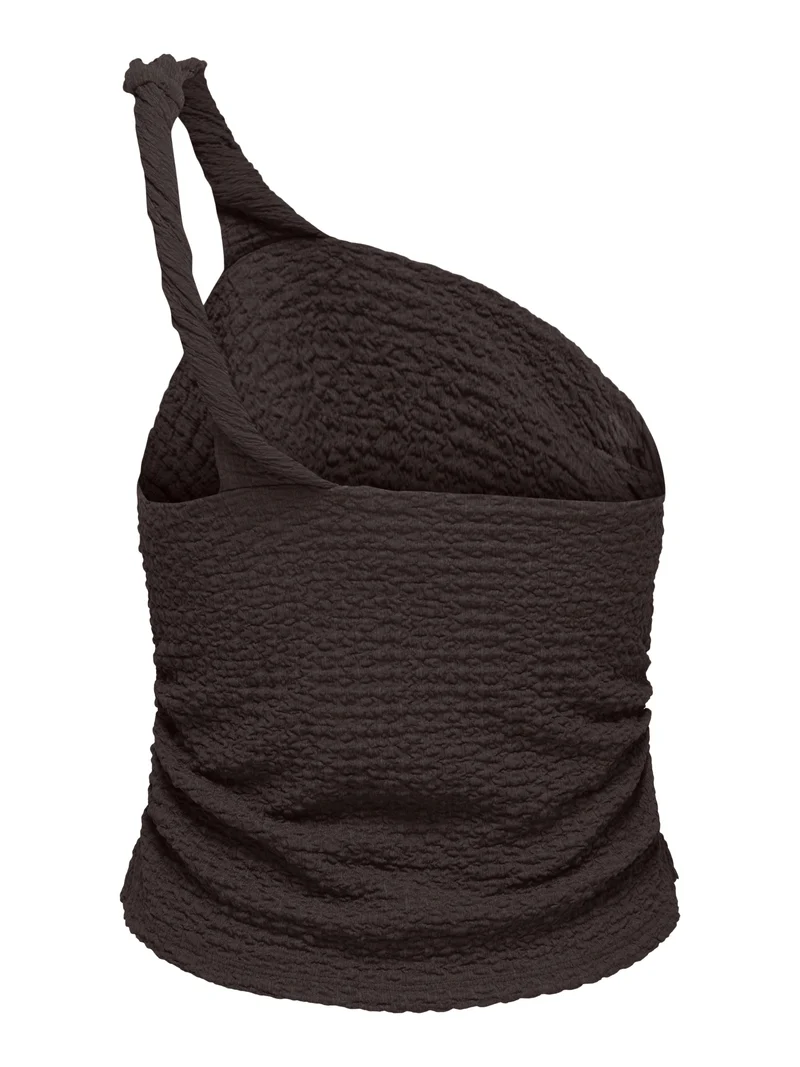 ONLERIKKA ASSYMETRIC CRINKLE TOP PN, Coffee Bean
