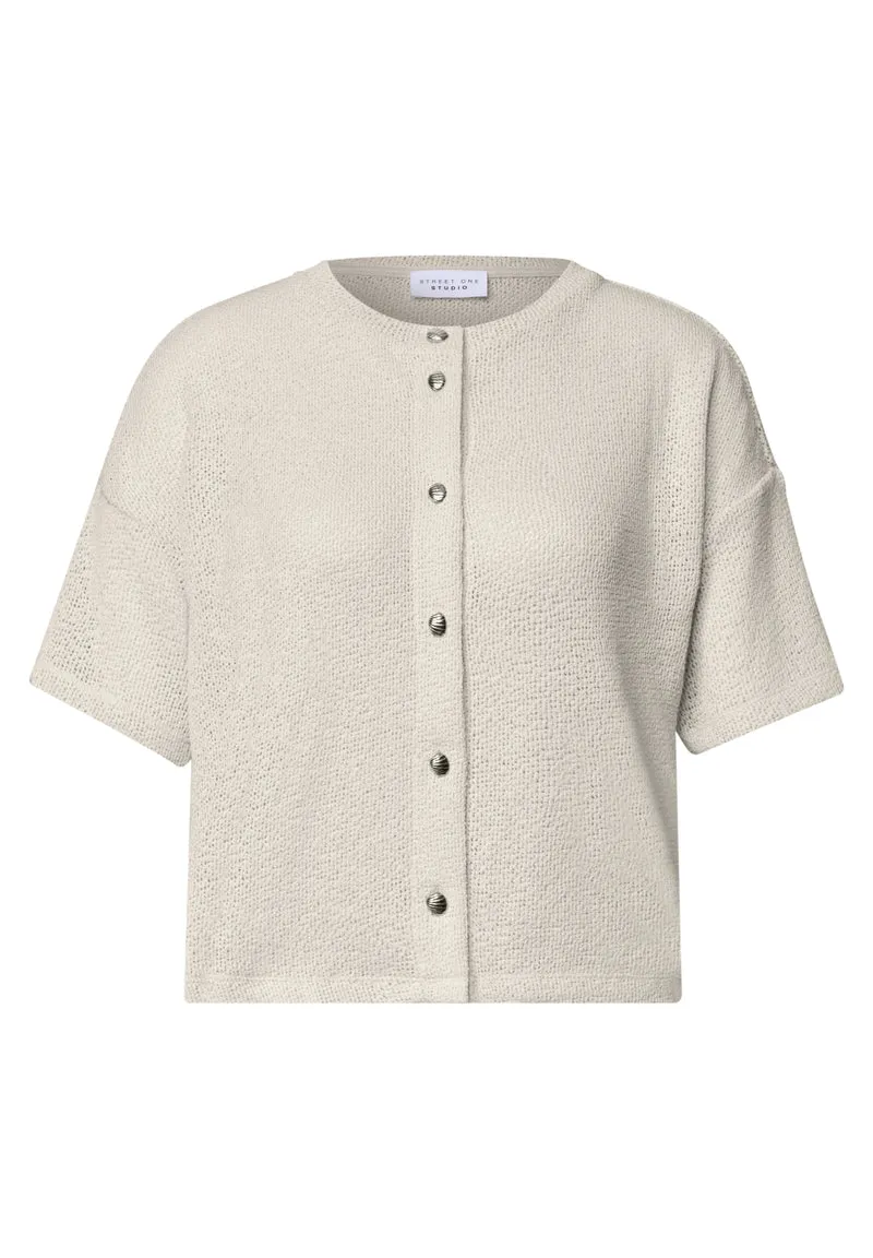 LTD QR Studio_Knit look jacket, vanilla sand