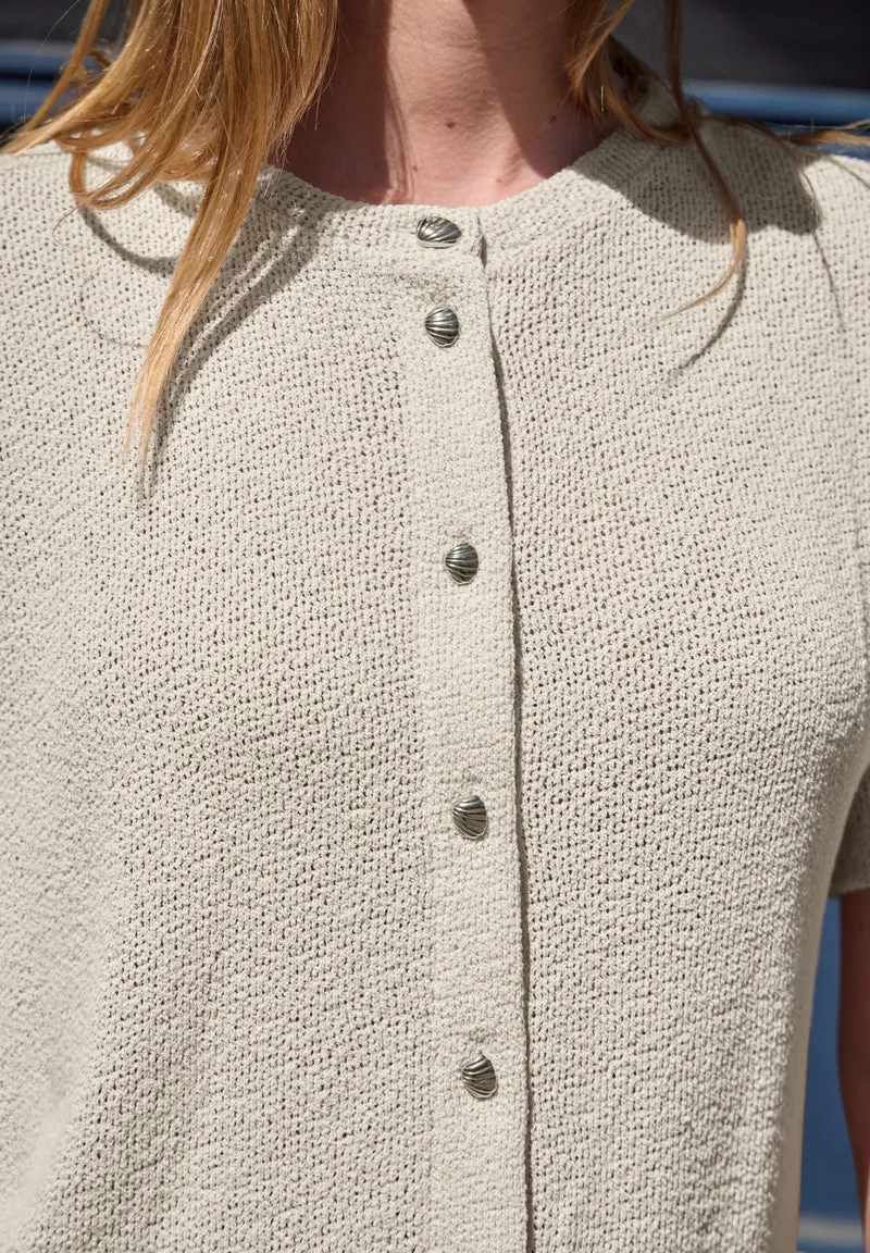 LTD QR Studio_Knit look jacket, vanilla sand