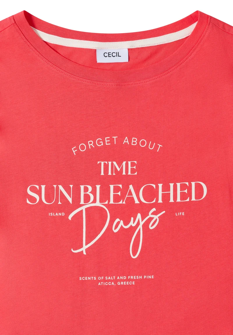 TOS Sun Bleached Days FP Shirt, coral
