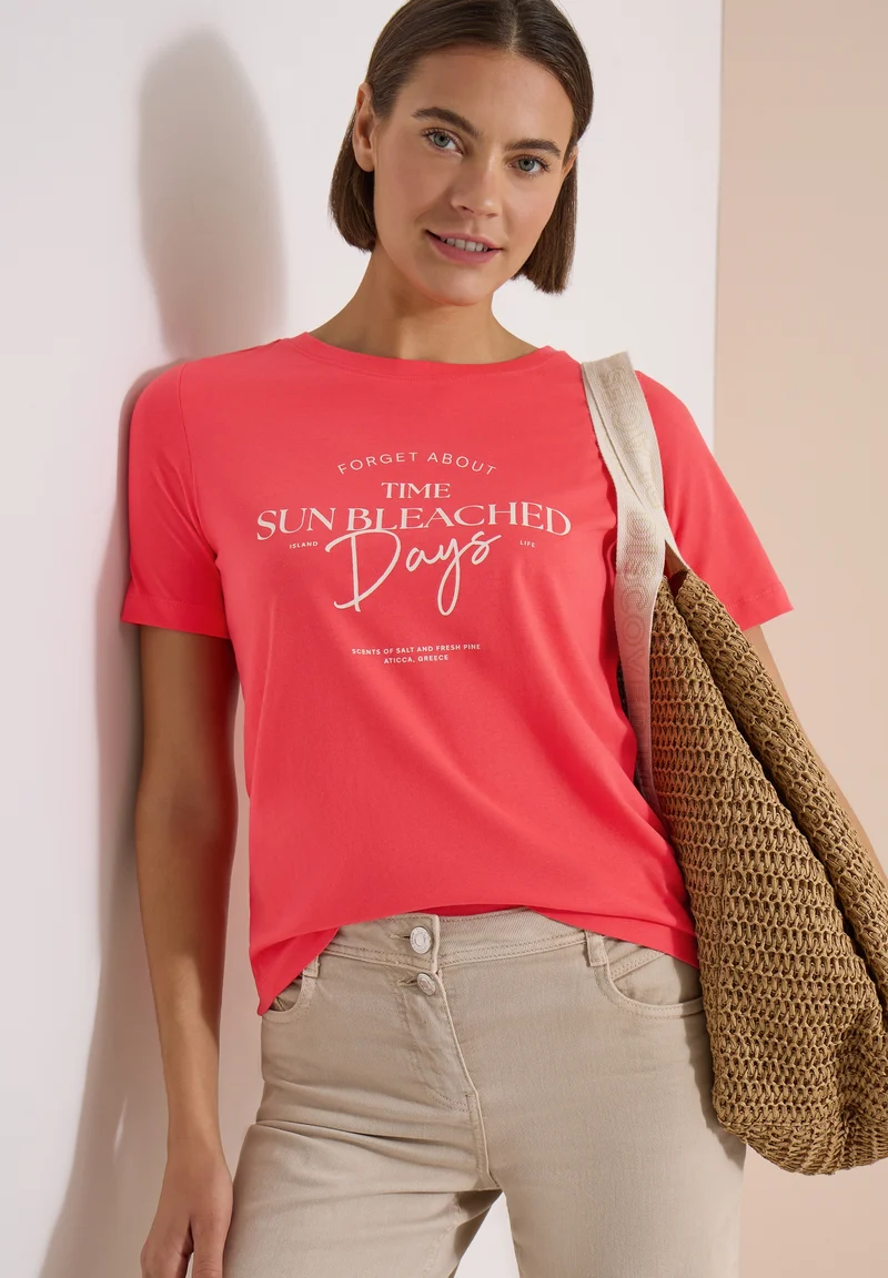 TOS Sun Bleached Days FP Shirt, coral