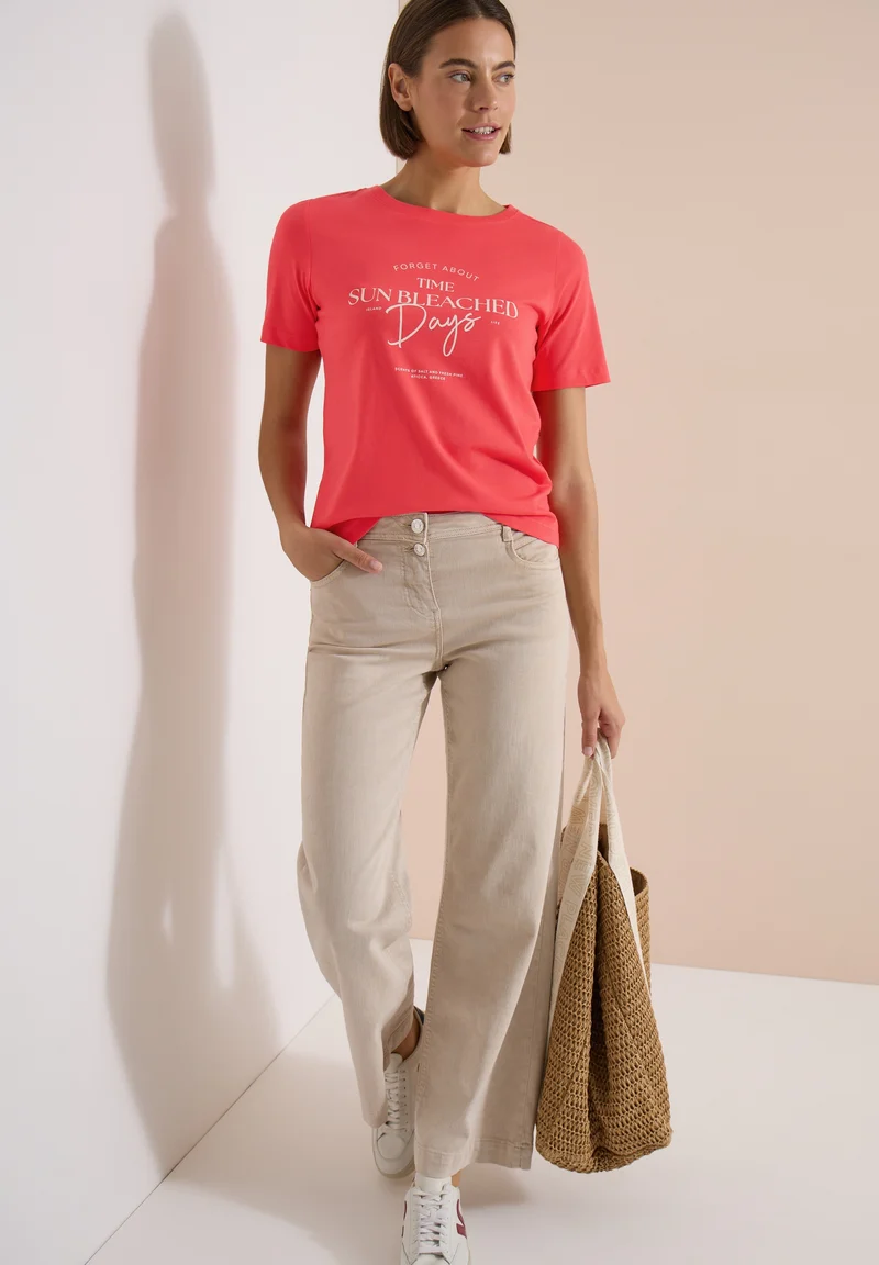 TOS Sun Bleached Days FP Shirt, coral