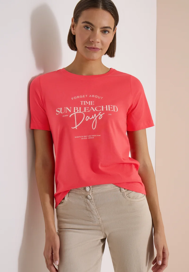 TOS Sun Bleached Days FP Shirt, coral