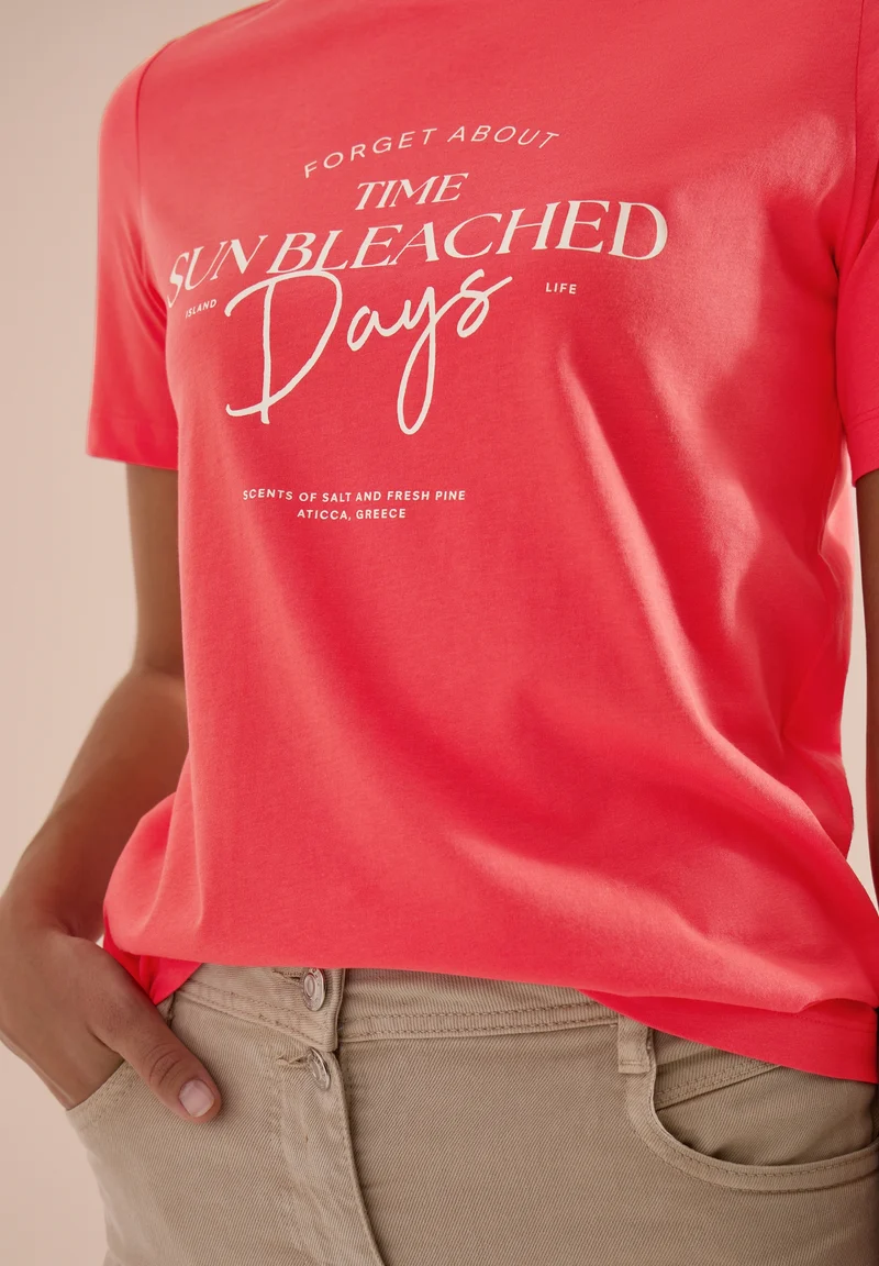 TOS Sun Bleached Days FP Shirt, coral