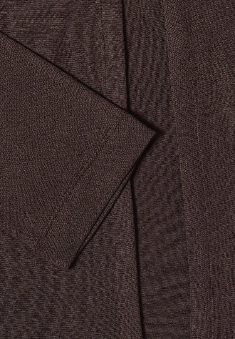 Open T-Shirt Jacket, brown cacao
