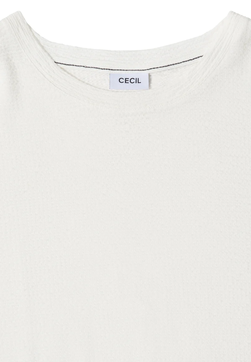 Solid Structure Shirt, vanilla white