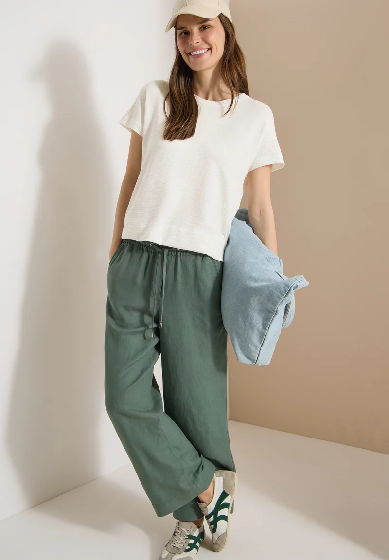 Solid Structure Shirt, vanilla white
