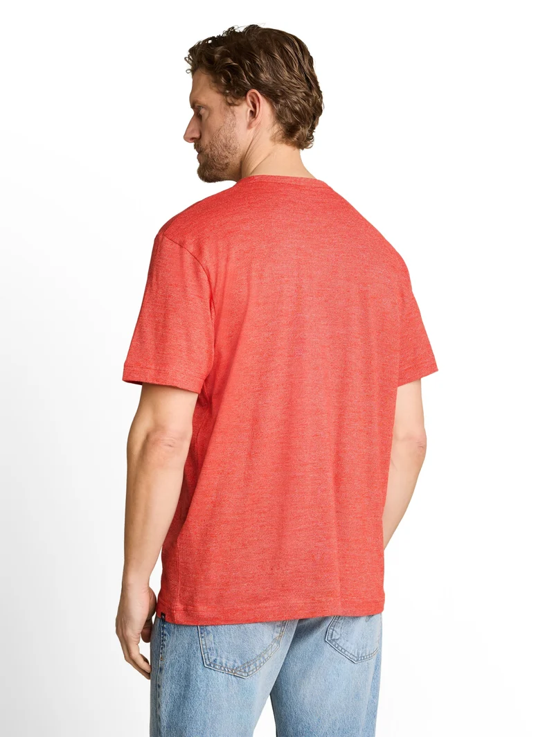 fine striped t-shirt, red fine stripe