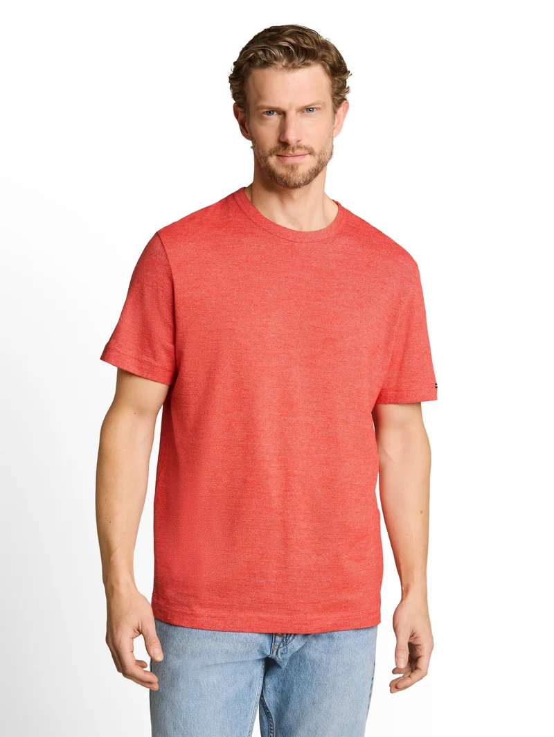fine striped t-shirt, red fine stripe