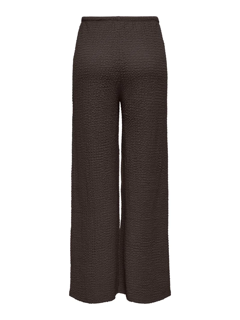 ONLERIKKA HW WIDE CRINKLE PANT PNT, Coffee Bean