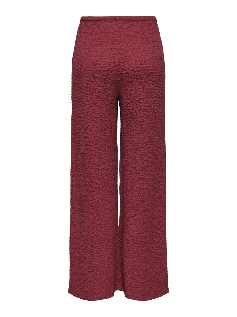 ONLERIKKA HW WIDE CRINKLE PANT PNT, Brick Red
