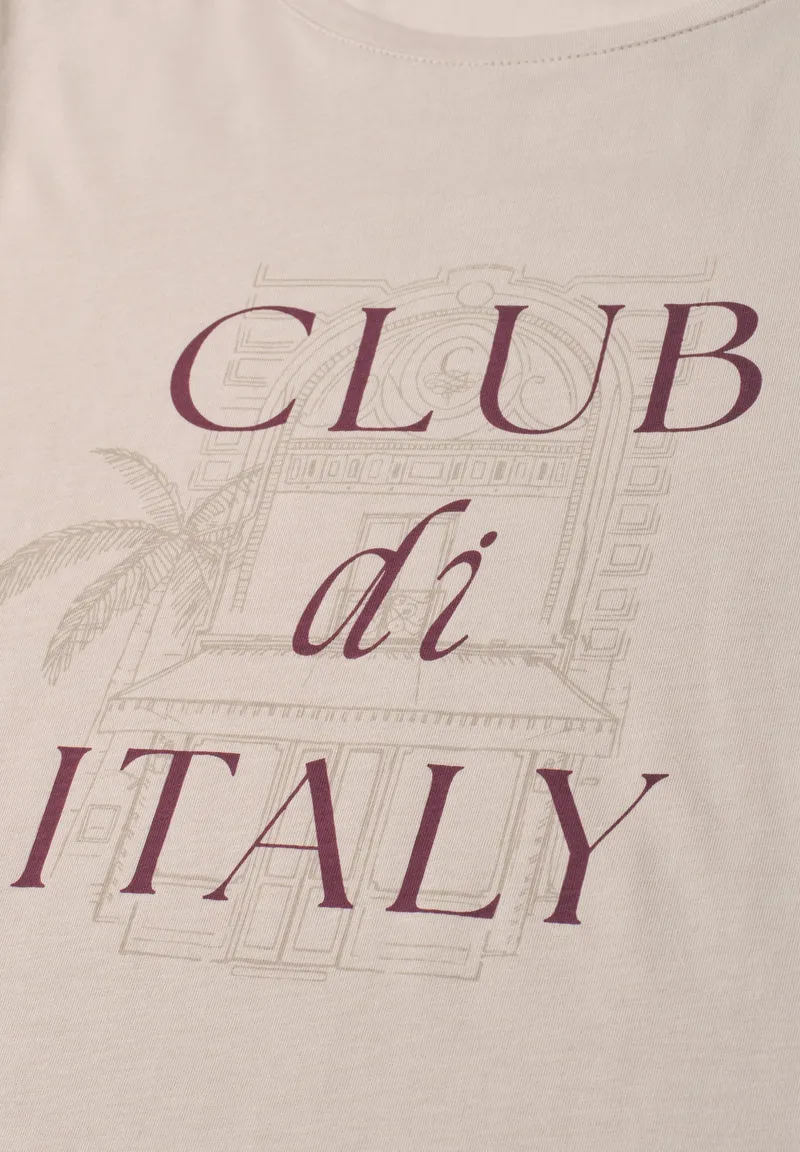 LTD QR shirt w.illustration, clay sand