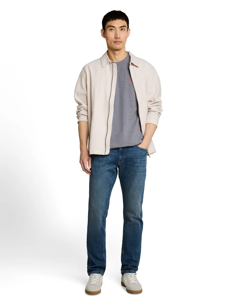 pique t-shirt, sky captain blue