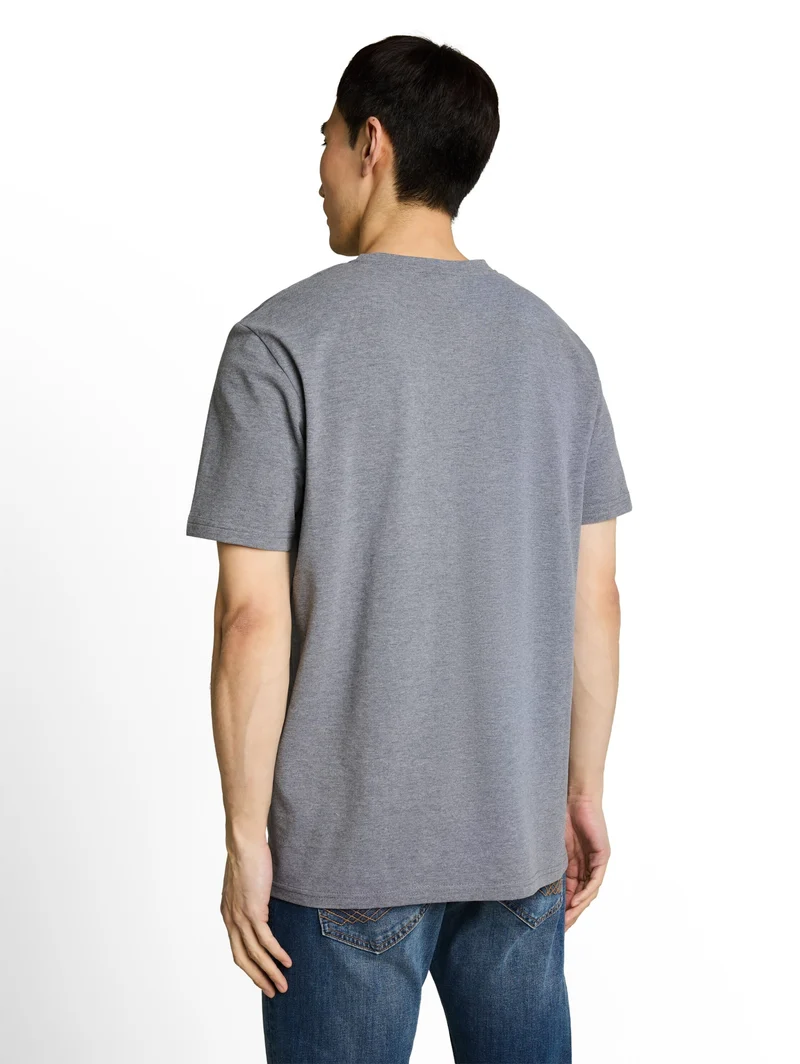 pique t-shirt, sky captain blue