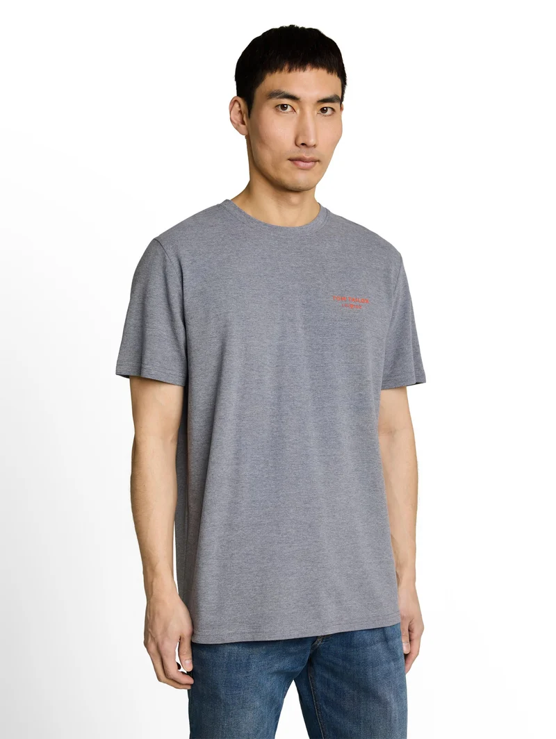 pique t-shirt, sky captain blue