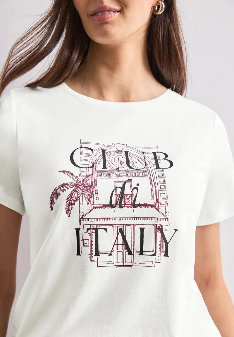 LTD QR shirt w.illustration, off white