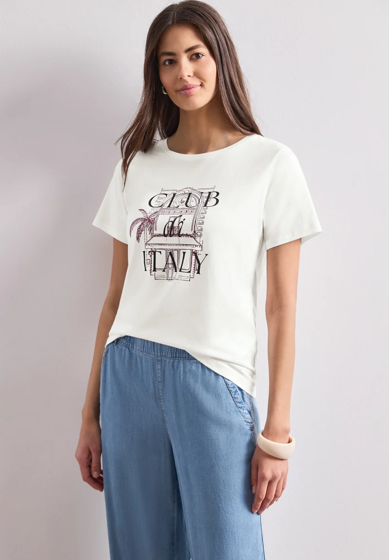 LTD QR shirt w.illustration, off white