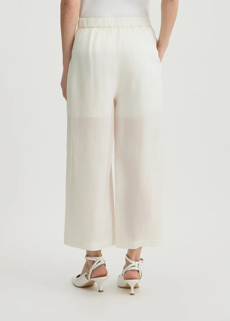 Ramie Palazzo Trousers
