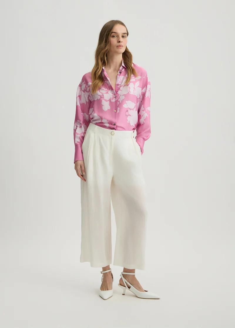 Ramie Palazzo Trousers