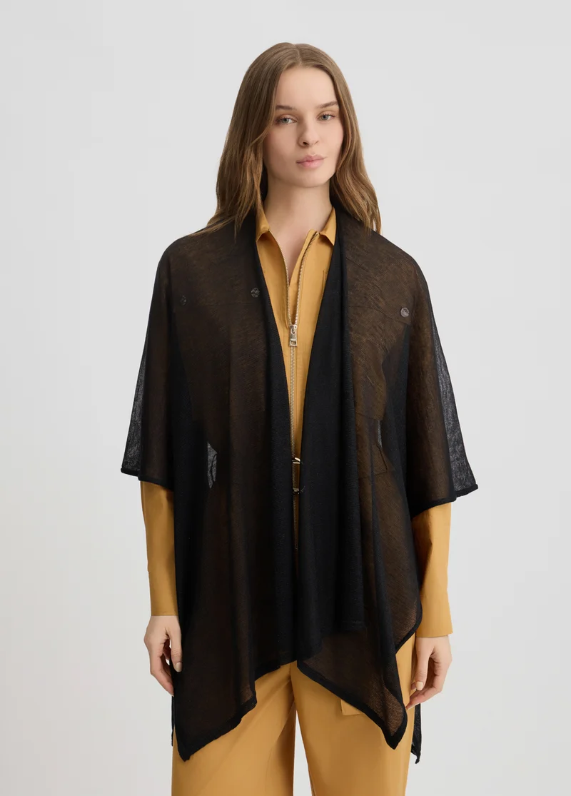 Lurexâ® Knit Poncho
