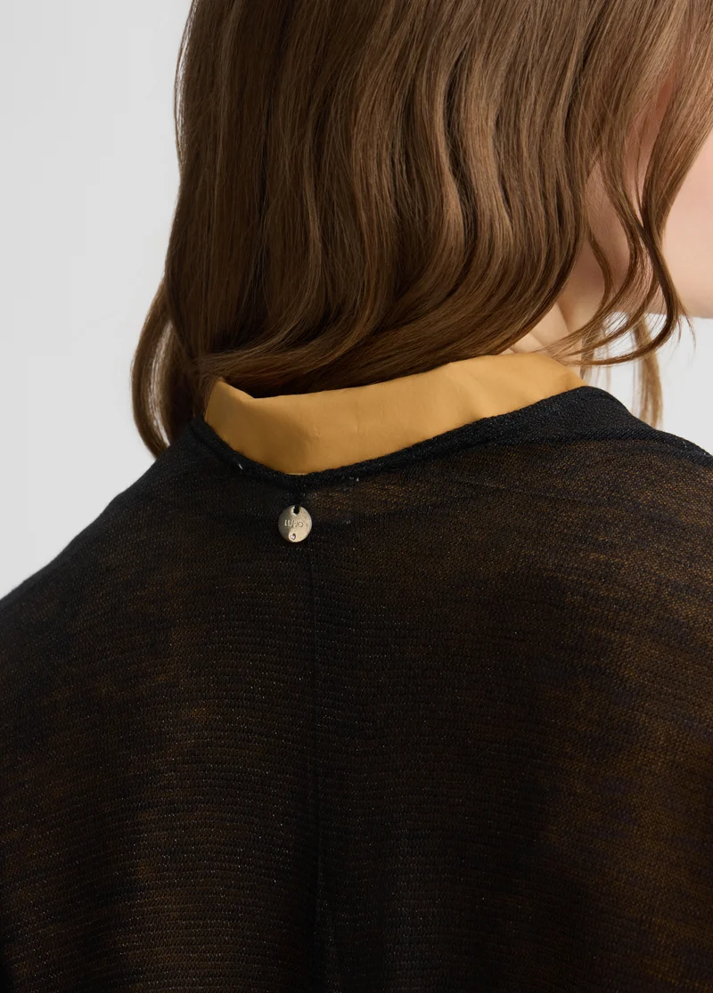 Lurexâ® Knit Poncho