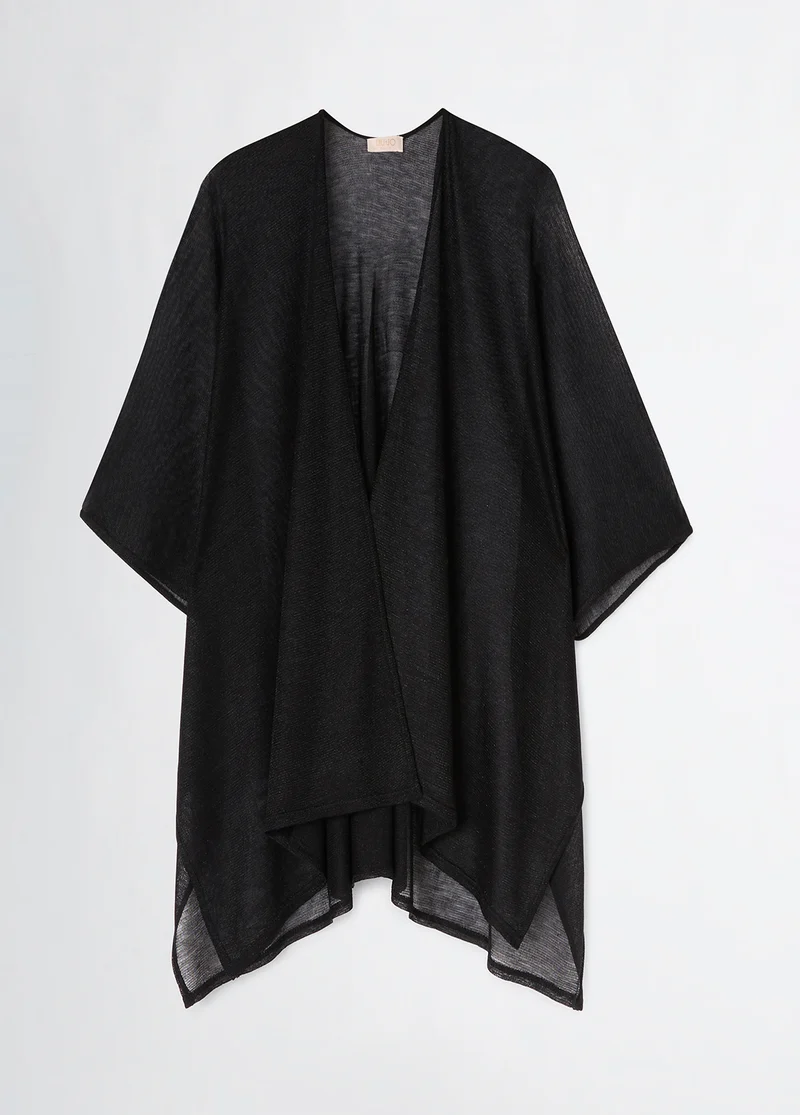 Lurexâ® Knit Poncho