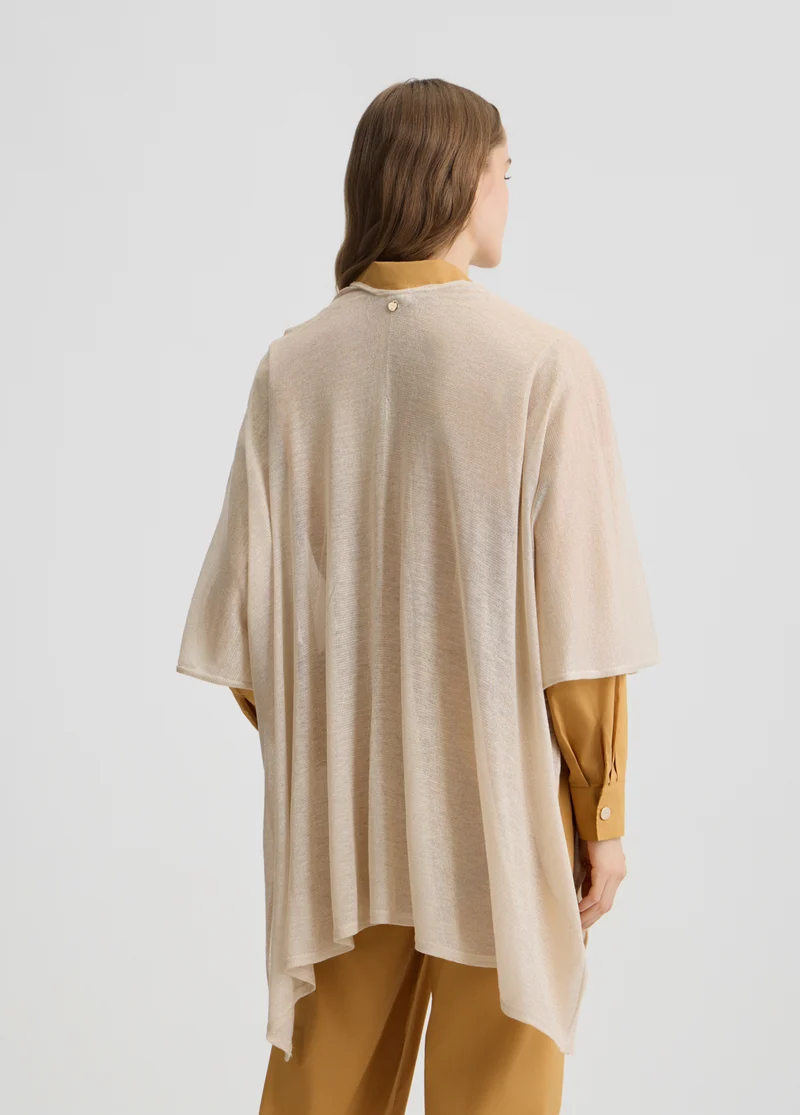 Lurexâ® Knit Poncho