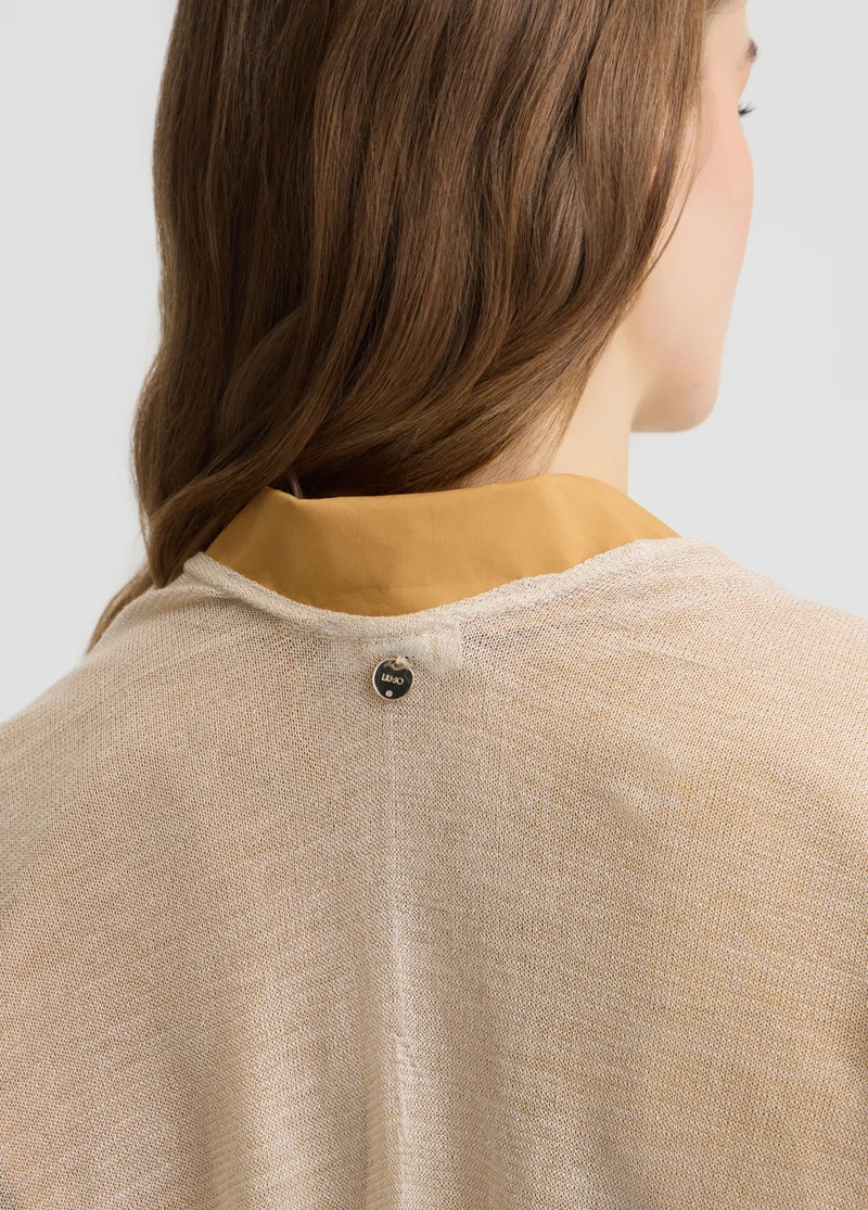 Lurexâ® Knit Poncho