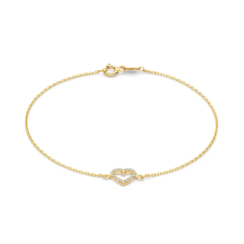 Beloro Jewels Monte Napoleone Valentina 9 karat bracelet with zirconia BO320042