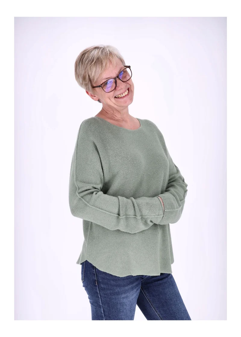 Splash of Color Strickpullover Rundhals Damen