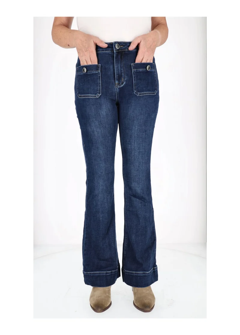 Splash of Color Damen Schlag Jeans