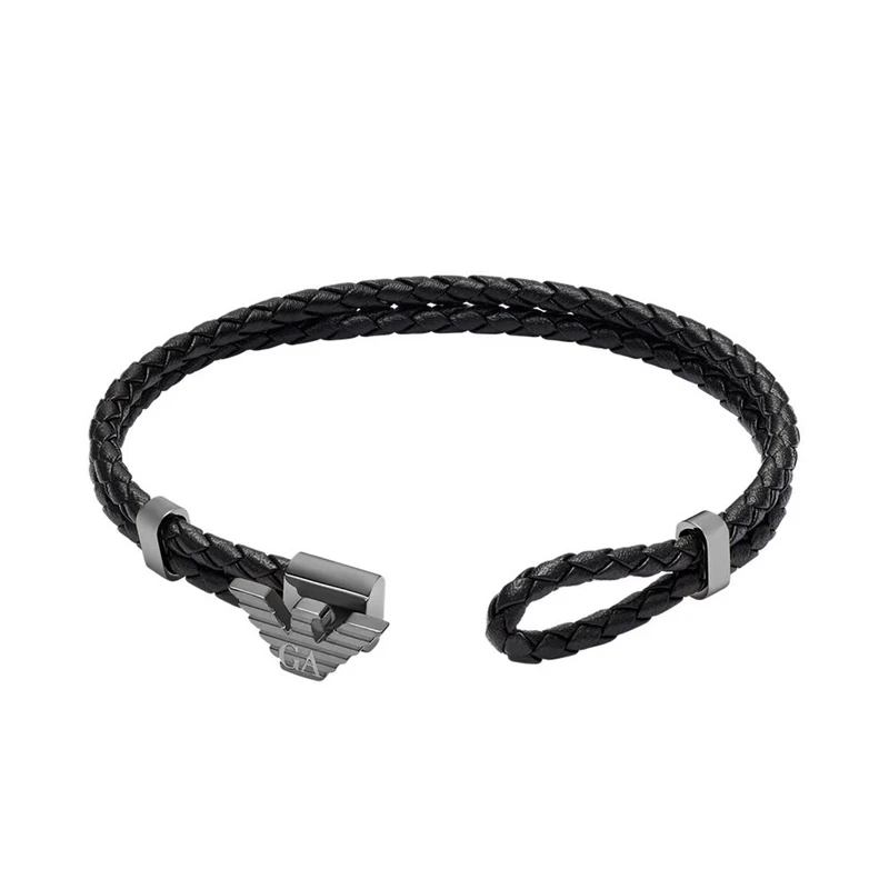 Emporio Armani Leather Men's Bracelet EGS3322060