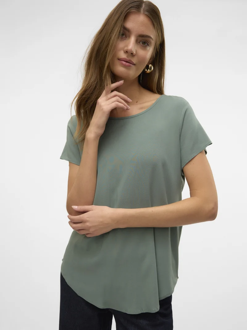 VMBELLA SS TOP WVN NOOS, Laurel Wreath