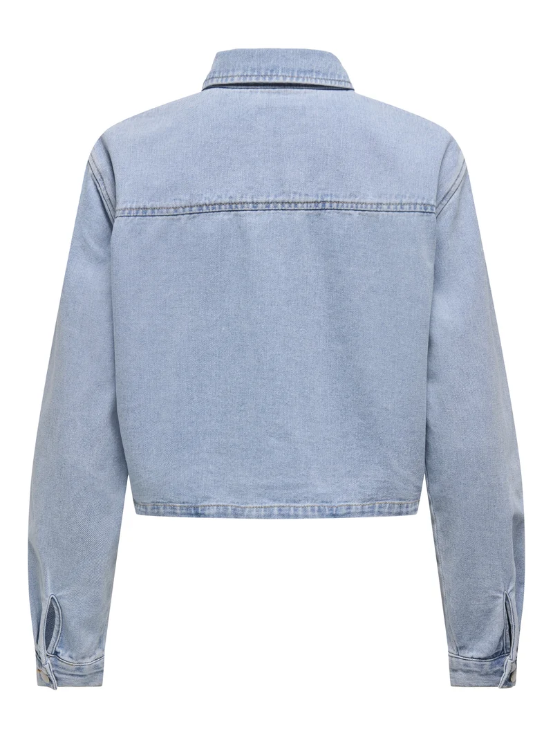 JDYMARLY L/S BOXY SHACKET DNM NOOS, Light Blue Denim