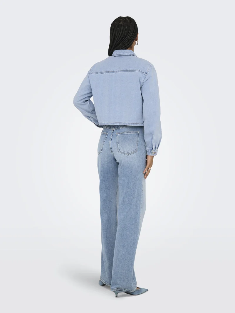 JDYMARLY L/S BOXY SHACKET DNM NOOS, Light Blue Denim