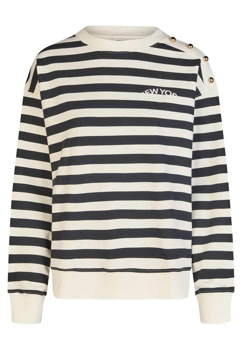 SWEATSHIRT, NAVY BLUE STRIPE