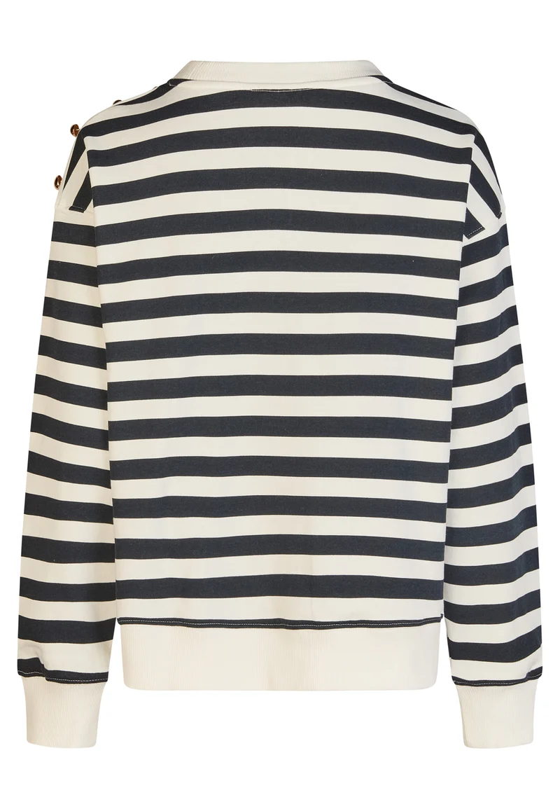 SWEATSHIRT, NAVY BLUE STRIPE