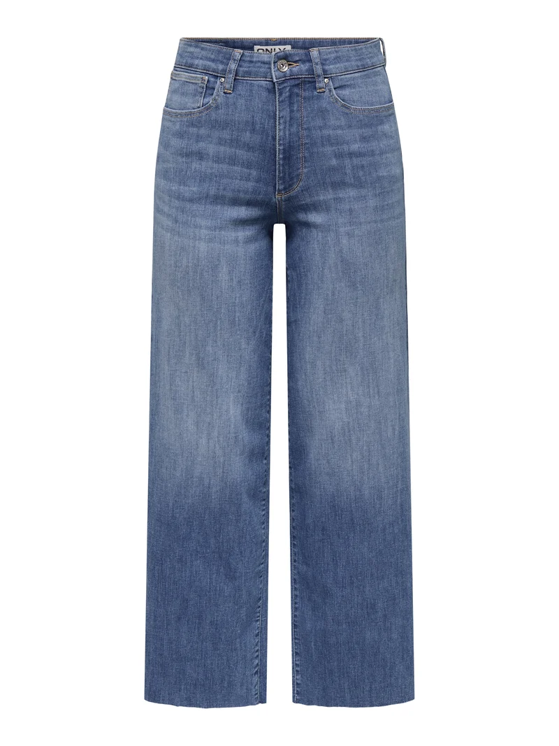 ONLANN-MADISON HW CROP WD DNM SOO61, Medium Blue Denim