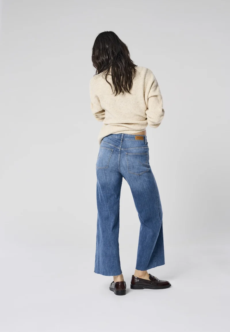 ONLANN-MADISON HW CROP WD DNM SOO61, Medium Blue Denim