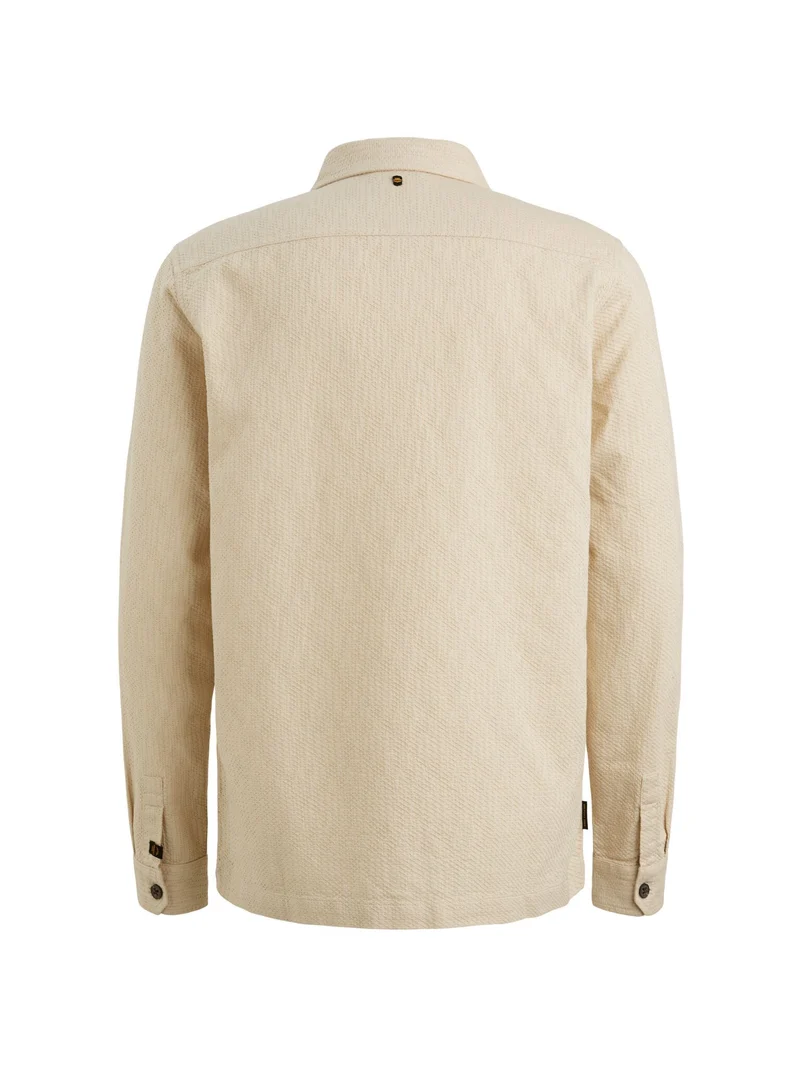 LONG SLEEVE SHIRT Dobby Structure, Bone White
